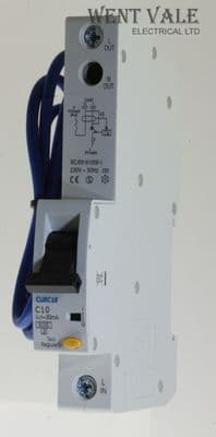 BG British General - CURC10 - 10a 30mA Type C Single Pole RCBO Unused