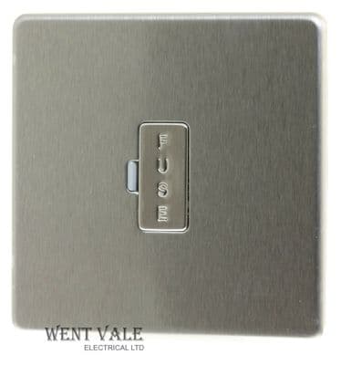 BG Decorative Screwless Flat Plate - FBS54  13A Unswitched Fused Connection Unit