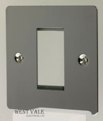 BG Flat Plate - SPCEMS1-01 - 1 Gang 1 Module Euro Polished Chrome Front Plate