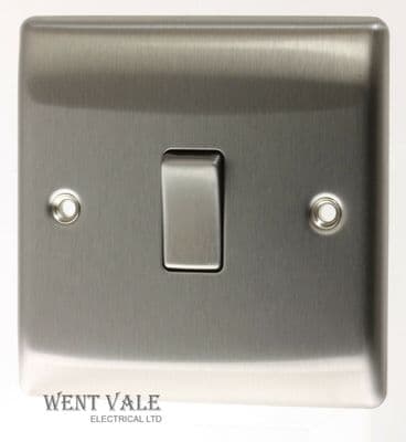 BG Nexus Metal - NBS13 - 10A Intermediate Switch in Brushed Stainless Steel New