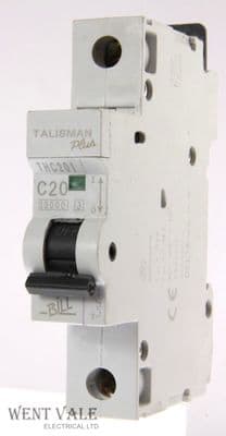 Bill Talisman Plus - THC201 - 20a Type C Single Pole MCB Used