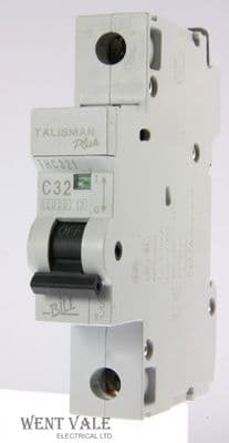 Bill Talisman Plus - THC321 - 32a Type C Single Pole MCB Used