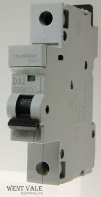 Bill Talisman Plus - THD321 - 32a Type D Single Pole MCB Used