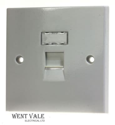 British General 9RJ45/1-01 White Moulded Single Data Communications Socket New