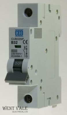 CED - CUB32SP - 32a Type B Single Pole MCB Used