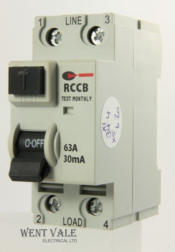 CGD 63/30/2 - 63a 30mA Double Pole RCCB Used