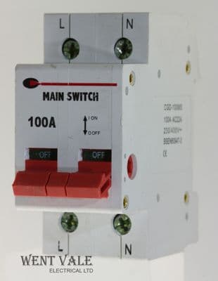 CGD - CGD-100MS - 100a Double Pole - AC22A - Switch Disconnector Used