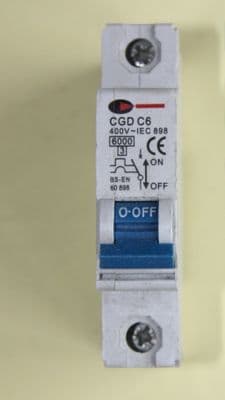 CGD - CGD/1C6 - 6a Type C Single Pole MCB Used