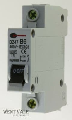 CGD EC1B - DZ47-B6 - 6a Type B Single Pole MCB Unused
