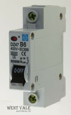 CGD EC1B - DZ47-B6 - Lewden Branded - 6a Type B Single Pole MCB Unused