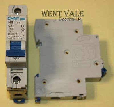 Chint NB1-63-C6 - 6a Type C Single Pole MCB Used