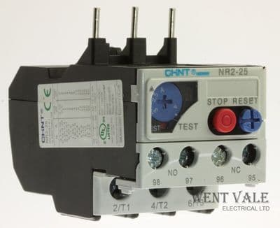 Chint NR2 -25  268139 - 6a Thermal Overload Relay with 2.5a to 4a Overload Range