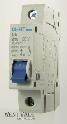Chint UB-B10 - 984714 - 10a Type B Single Pole MCB Un-used