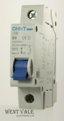 Chint UB-B6 - 984713 - 6a Type B Single Pole MCB Un-used