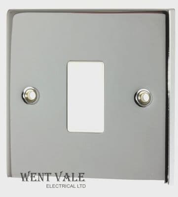 Click Deco Victorian - VPCH401WH - 1 Gang MiniGrid Single Aperture Cover Plate