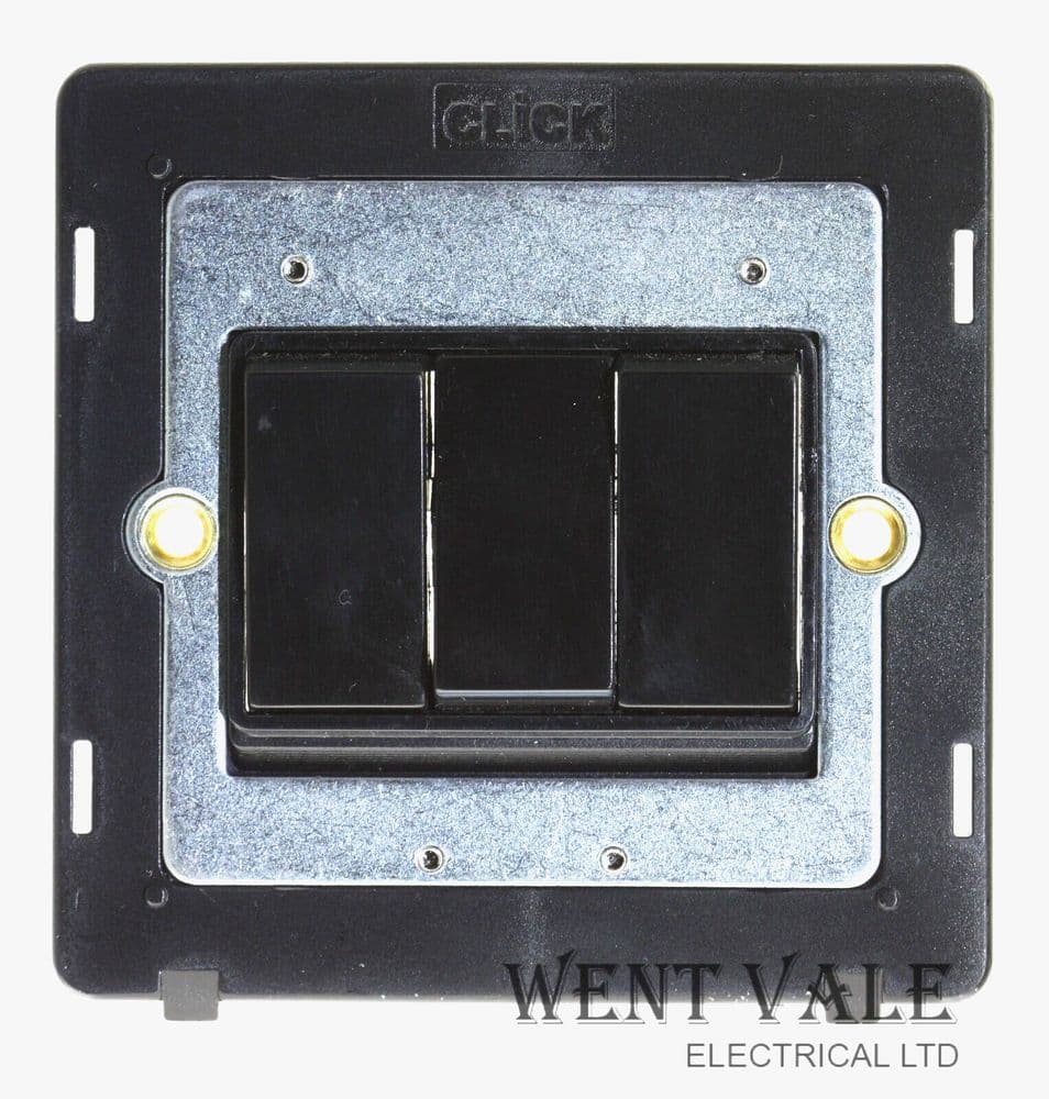 Click Definity - SIN013BK - 10ax 3 Gang 2 Way Switch Body Without Cover ...