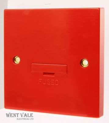 Click Essentials - WA049RD - 3a Red Un-Switched Fused Connection Unit Base F/O