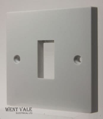 Click Essentials WA401 - White Moulded 1 Gang 1 Module Minigrid Switch Plate New