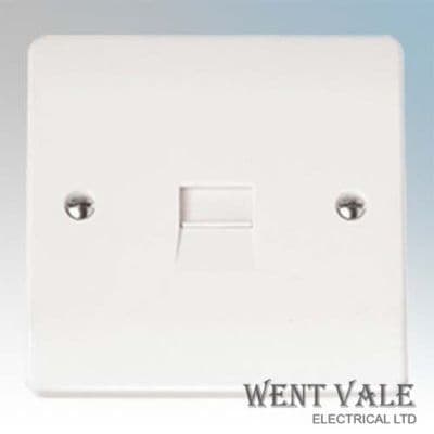 Click Mode CMA119 White Moulded 1 Gang Single Master Telephone Socket New
