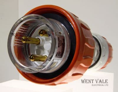 Clipsal 56P320 - 250V 20A 3 Round Pin Straight Plug  in Electric Orange