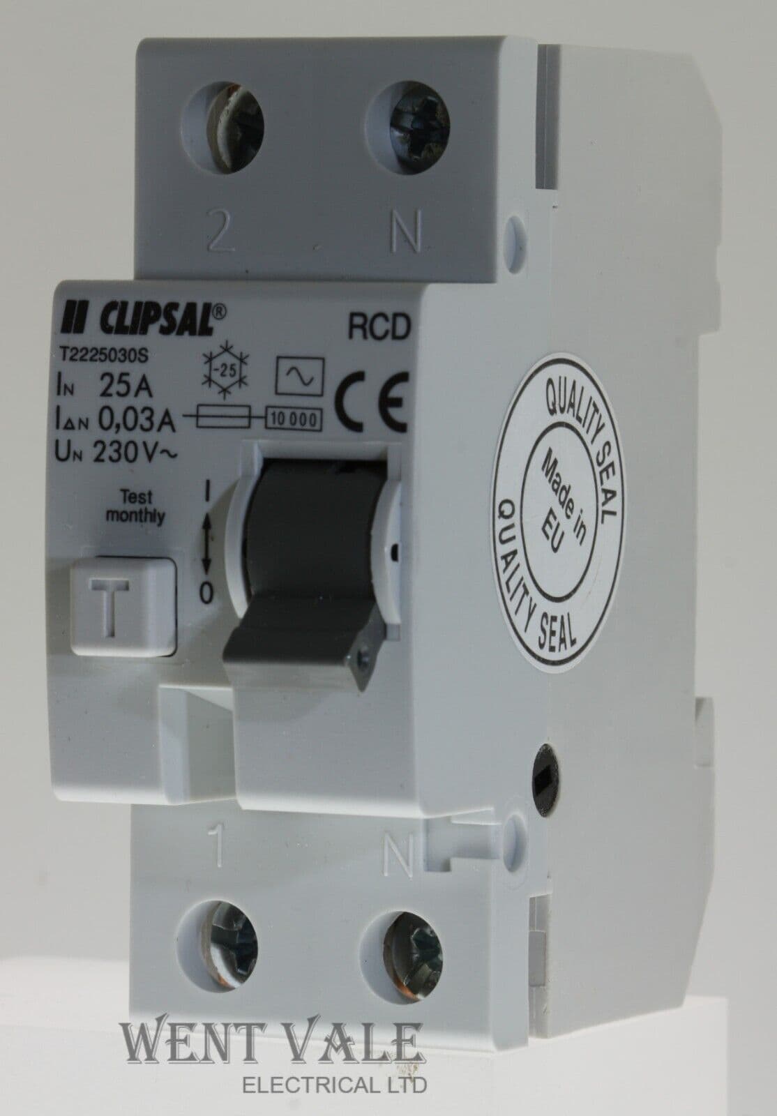 Clipsal Rcd Portable Clipsal T22250030S - 25a 30mA Type AC Double Pole RCD Unused In Box