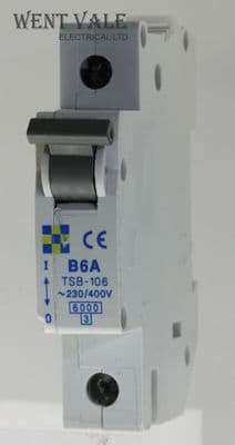 Clipsal TSB-106 - 6a Type B Mk 1 Single Pole MCB Used