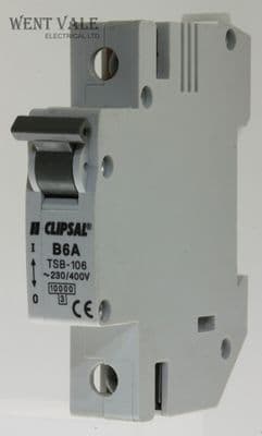 Clipsal TSB-106 - 6a Type B Single Pole MCB Unused