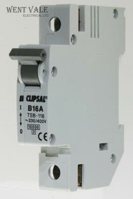 Clipsal TSB-116 - 16a Type B Single Pole MCB Unused