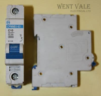 CPN CPNNB1-63 - 10a Type C Single Pole MCB Used