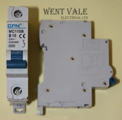 CPN MC110B - 10a Type B Single Pole MCB Used