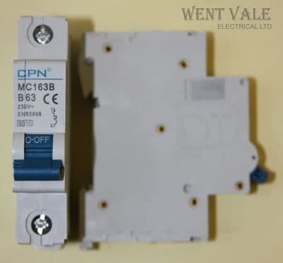 CPN MC163B - 63a Type B Single Pole MCB New