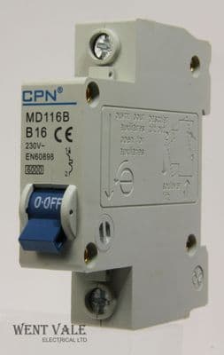CPN MD116B - 16a Type B Single Pole MCB Unused