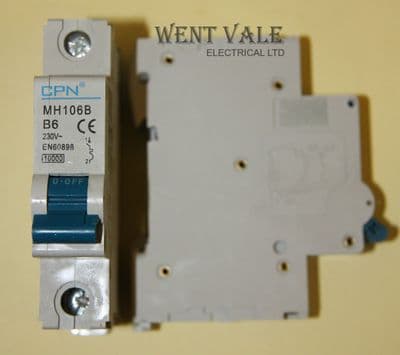 CPN MH106B - 6a Type B Single Pole MCB Un-used