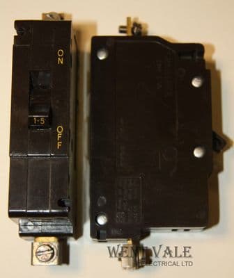 Crabtree C50 - 51/01.5 - 1.5a Type 2 Single Pole MCB Used