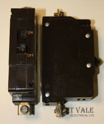 Crabtree C50 - 51C/15 - 15a Type C Single Pole MCB Used