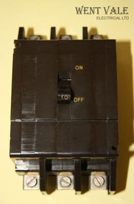 Crabtree C50 - 53/10 - 10a Type 2 Triple Pole MCB Used