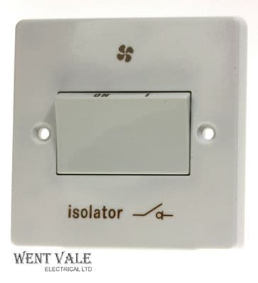 Crabtree Capital Series 4000 - 4017/1 White Moulded 6ax Triple Pole Fan Switch