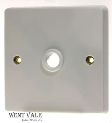 Crabtree Capital Series 4000 - 4075 - 20a Cord/Flex Outlet Plate + Cable Clamp