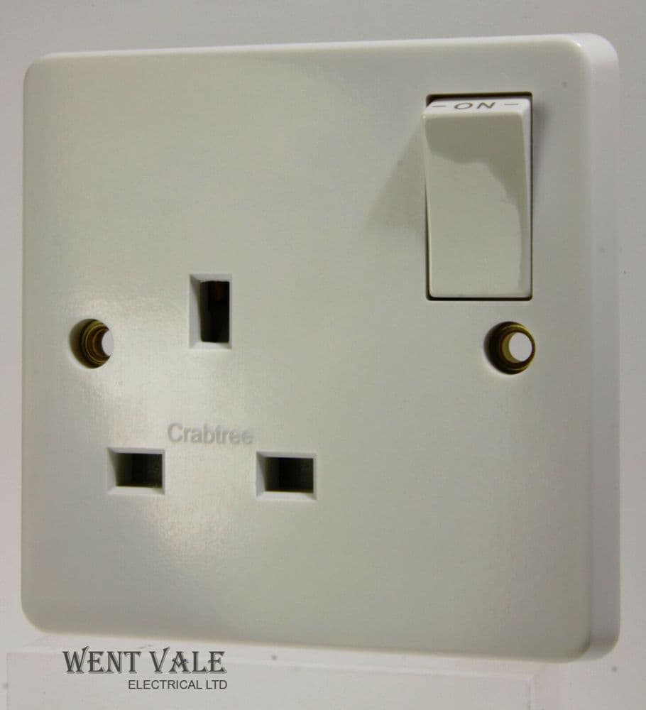Crabtree Capital Series 4000 - 4304 Moulded 13a 1 Gang S/Pole Switched ...