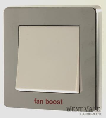 Crabtree Corinthian - 5170/HPC - 10ax 1g 2w Switch with Chrome Trim  Fan Boost