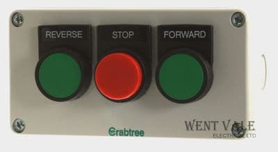 Crabtree Motorpak  3/MB  Control Station with Forward, Reverse, and Stop Buttons