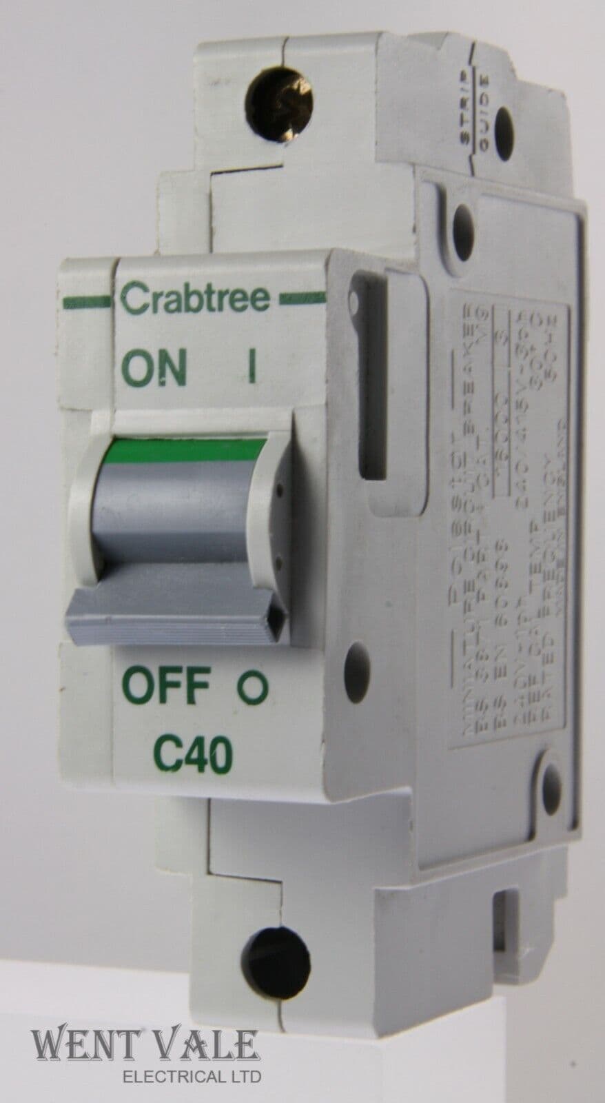 Crabtree Polestar 40 Amp Type C Mcb Circuit Breaker Trip