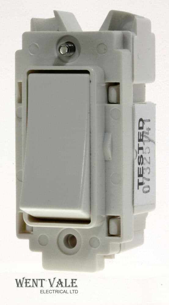 1 Module Grid Switch Crabtree Rockergrid - 4450 - 20a One Way Grid Switch Module Unused