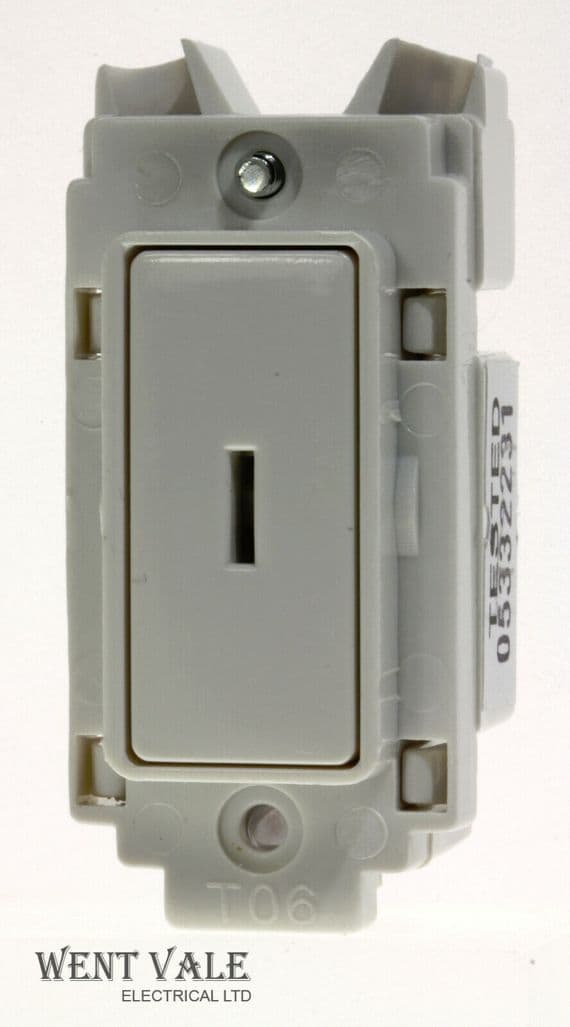 Crabtree Rockergrid - 4451 - 20a One Way Key Grid Switch Module Unused