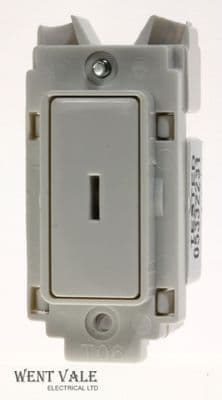 Crabtree Rockergrid 4461 - 20a Double Pole Key Grid Switch Module Un-used