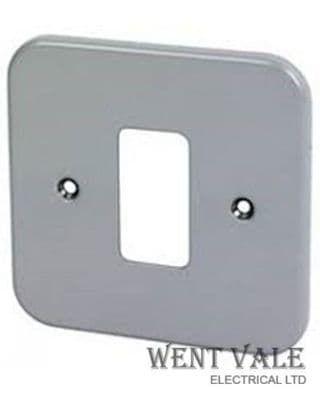 Crabtree Rockergrid 6581/BG - 1 Module Metalclad Switch Plate Un-used
