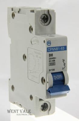 Cudis CPN CPNNB1-63/B6 - 6a Type B Single Pole MCB Used