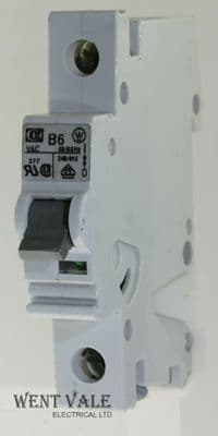 Cutler Hammer - SPCL1B06 - 6a Type B Single Pole MCB Used