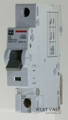 Cutler Hammer - WMN1C04 - 4a Type C Single Pole MCB Used