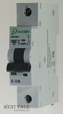Danson Elegant Range - E-DBYB106 - 6a Type B Single Pole MCB Unused